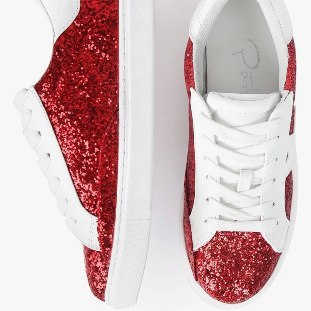Red sequin sneaker - Picture 4 of 8